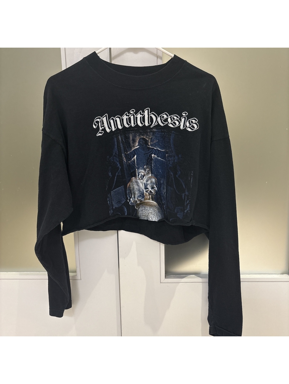 Antithesis Black crop long sleeve